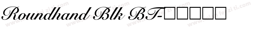 Roundhand Blk BT字体转换